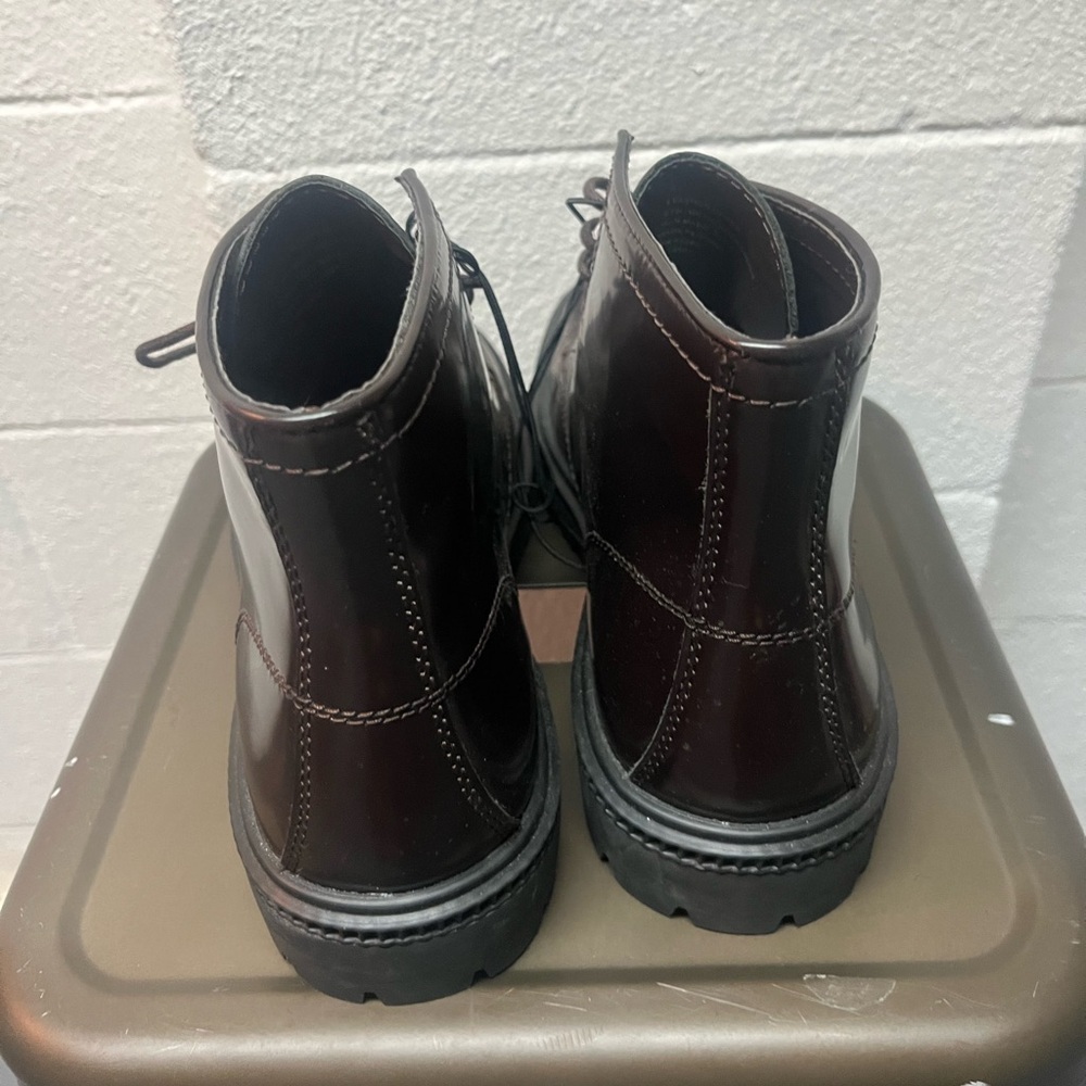 Express Men's Leather Lace-Up Boots in Rich Brown. Size 9 - Picture 5 of 6